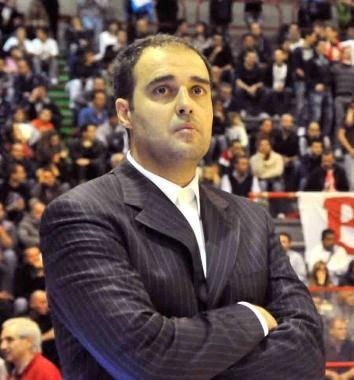Paolo Moretti, coach della Giorgio Tesi Group 