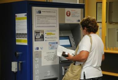 Una macchinetta automatica per pagare il ticket 
