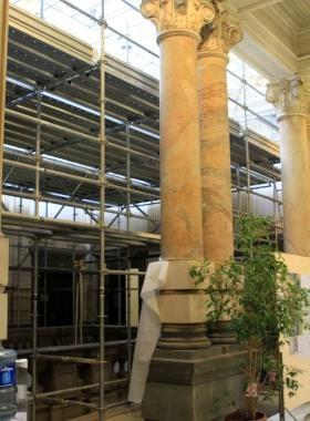 Lavori di ripulitura dei velari in Comune
