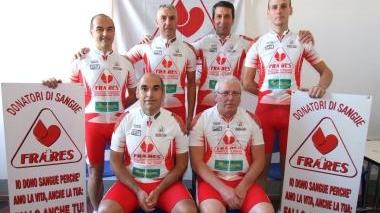 Alcuni dei donatori/atleti del team Fratres