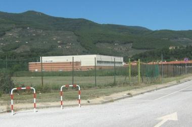 La zona sportiva con il nuovo palazzetto  