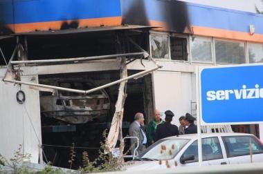 <b>SOPRALLUOGO.</b> Alla stazione di servizio a Fonteblanda  
