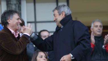 <b>DAMMI CINQUE.</b> La gioia di Attilio Perotti e Aldo Spinelli 