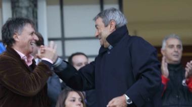 <b>DAMMI CINQUE.</b> La gioia di Attilio Perotti e Aldo Spinelli