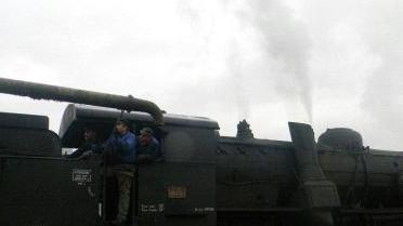 L’arrivo del treno a vapore a Castelnuovo