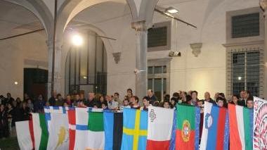 Un momento della presentazione della nona edizione del campionato europeo di ciclocross