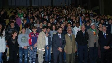 Un momento della lezione che si &egrave; svolta al Pesenti 
