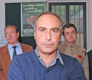 Giancarlo Noci e la squadra della Lega al completo 