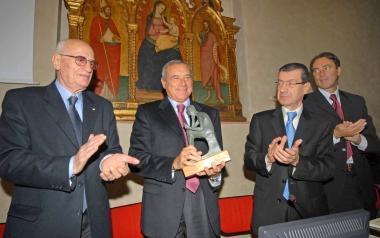 Da sinistra Niccolai il procuratore Grasso il senatore Chiti il sindaco Berti 