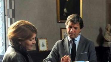 La neodirettrice con il sindaco Angelo Zubbani