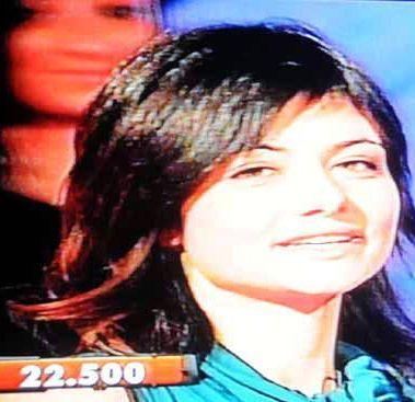 Annalisa Michelucci durante la trasmissione Tv 
