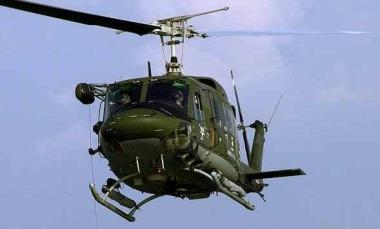 Un elicottero della Marina militare come quelli usati per gli aiuti a Parana 