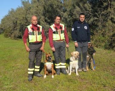L’unità cinofila dei vigili del fuoco
