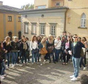 Il gruppo degli studenti di San Miniato con i coetanei tedeschi  