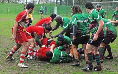 Unazione di una partita di rugby 