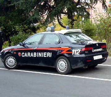 Una pattuglia dei carabinieri 