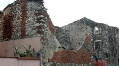 Nazzano: l’area del crollo transennata
