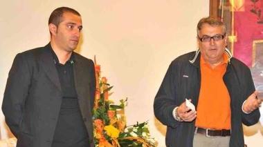 Gianfilippo Catalano (a sinistra) con il sindaco Renzo Mochi