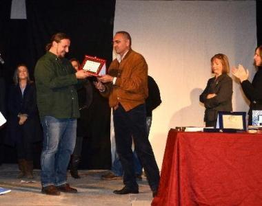 Due momenti delle premiazioni: qui sopra Samuele Batistoni; accanto Olga Melnik 