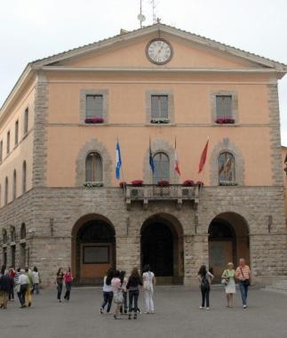 <strong>IDV</strong> Il consigliere Stefano Rosini. In alto il municipio
