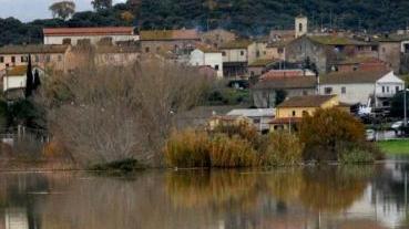 <b>GOLENA.</b> L’Ombrone in piena