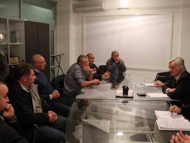 <b>IN RIUNIONE.</b> Lincontro di Roberto Pucci con i delegati sindacali 