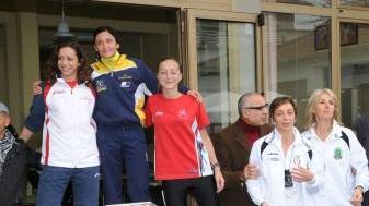 Il podio femminile della Maratonina dei 6 ponti