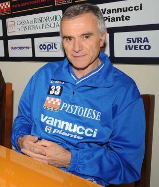Il mister della Pistoiese, Paolo Indiani 