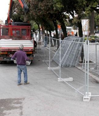 Linizio dei lavori in Passeggiata     