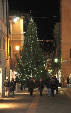 Le luci di Natale dello scorso anno