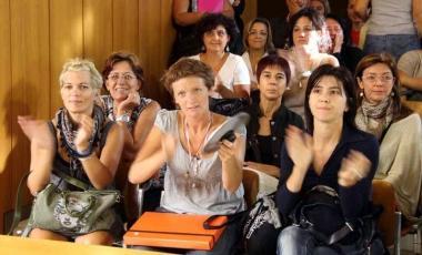 <b>LA PROTESTA.</b> Le mamme durante lincontro sulle mense in consiglio comunale 