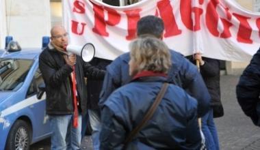 Sciopero alla Piaggio di Pontedera indetto dalla Fiom