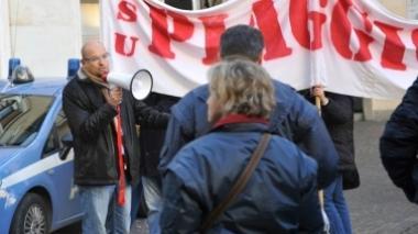 Sciopero alla Piaggio di Pontedera indetto dalla Fiom