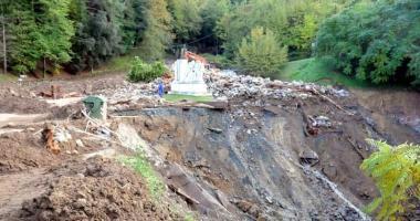 La frana per cui era stato evacuato il borgo di Mulazzo 