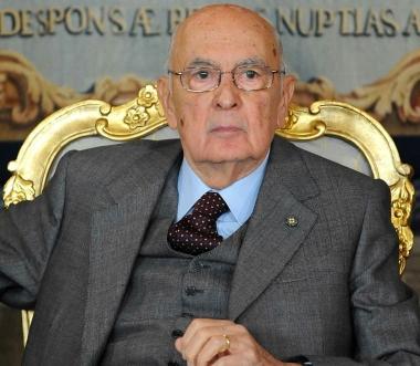 Il presidente Giorgio Napolitano 