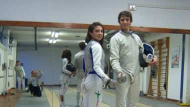 <b>CHE COPPIA. </b>Olga Calissi e Lorenzo Nista 