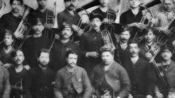 Una foto d’epoca della banda di Suvereto