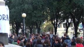 Una manifestazione degli studenti