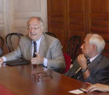 Il liquidatore Galantini con il prefetto 