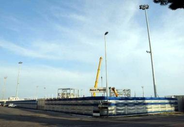 Lo stabilimento del Pignone e sotto la sede di Assindustria    