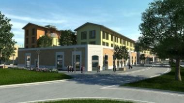 Ecco come saranno le villette a schiera viste da piazza Mazzini