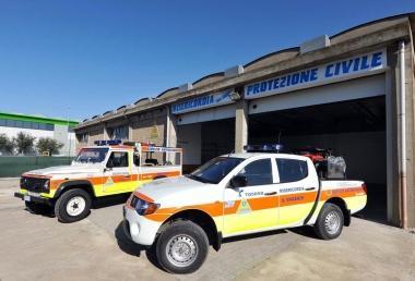 Il nuovo capannone per i mezzi di Protezione civile e Misericordia 