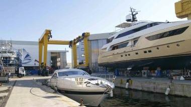L’area del Polo Nautico in Darsena e sotto il patron di Fipa Group Francesco Guidetti