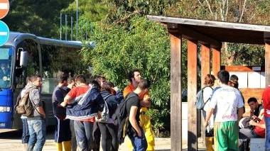 Un gruppo di volontari in azione a Campo