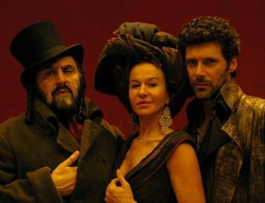 I due attori pisani ancora in scena con Eva Robins     