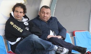 Il tecnico De Rossi e il presidente Tonfoni delusi per la prova opaca dei tuttineri 
