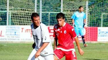 Matteo Balleri durante la partita amichevole contro il Pisa