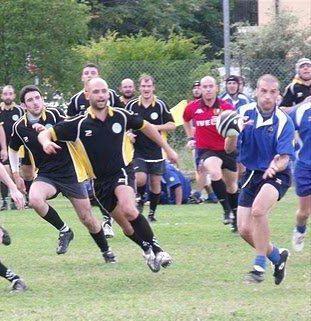 Unazione dei gioco del Cus Pisa Rugby 