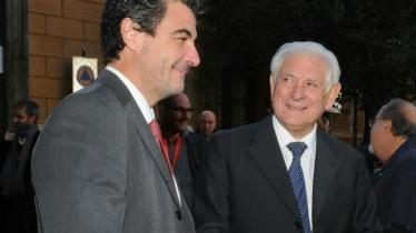 Da sinistra il presidente della provincia Stefano Baccelli e il sindaco Mauro Favilla