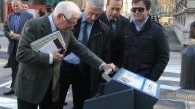La nuova isola ecologica a scomparsa nel centro città